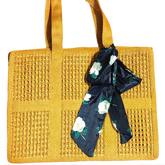 Rafia Tote Bag OS - Picture 1 of 12